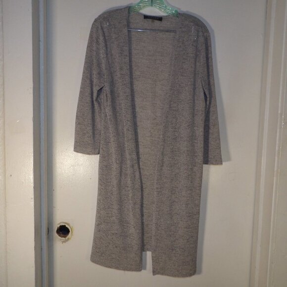 Kasper Duster Length Lightweight Cardigan Sz M - Picture 1 of 6